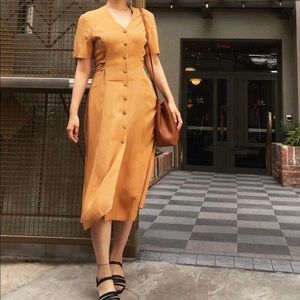 Vintage Button Down Maxi Dress